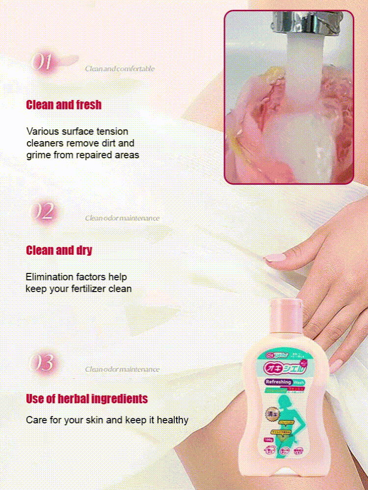 Women's underarm cleanser