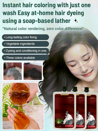 Plant-Based Natural Single-Dose Hair Dye