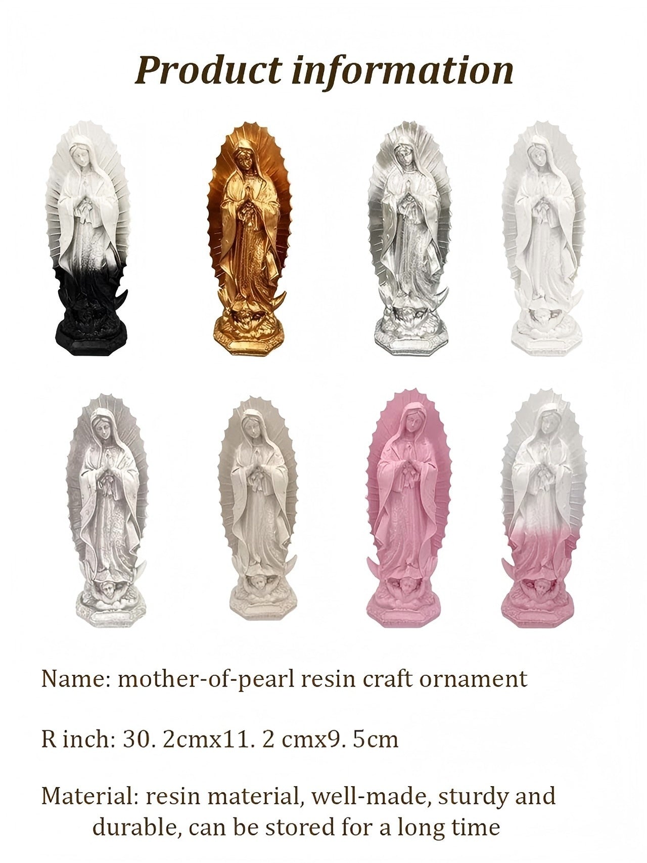 Our Lady Resin Craft Ornament