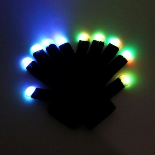 LED light warming gloves