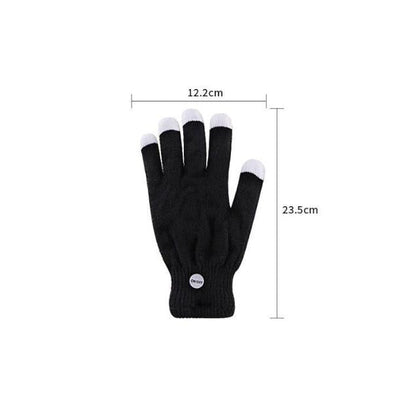 LED light warming gloves