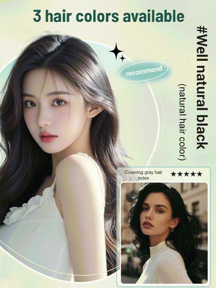 Plant-Based Natural Single-Dose Hair Dye