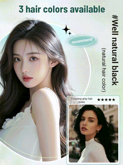 Plant-Based Natural Single-Dose Hair Dye