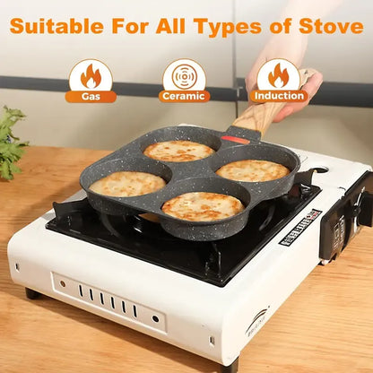 4-Hole Non-Stick Egg Frying Pan