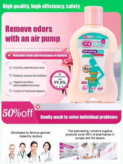 Women's underarm cleanser