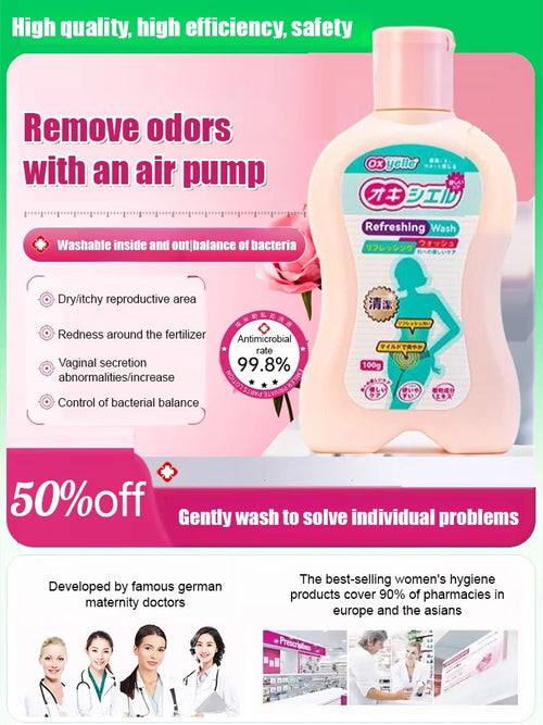 Women's underarm cleanser