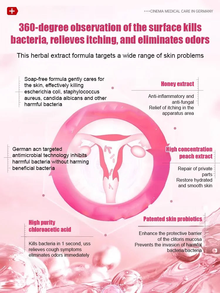 Women's underarm cleanser