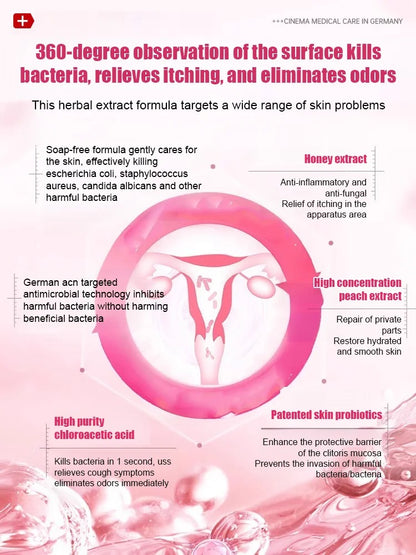 Women's underarm cleanser