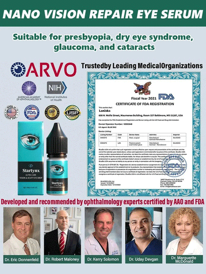 FDA Certified (USA) – Nano Vision Repair Eye Serum