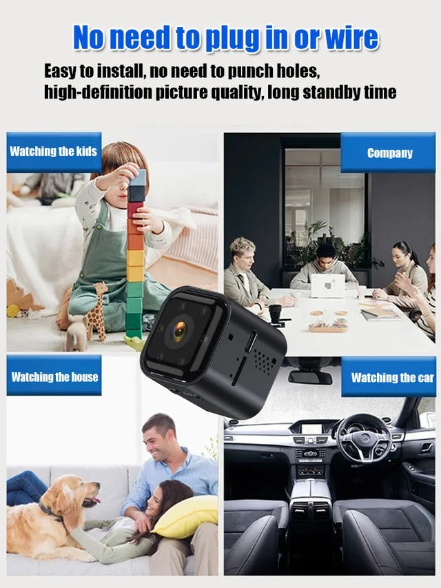 AS03 Smart WiFi Security Camera – 1080P HD, Night Vision, Motion Detection, Low Power