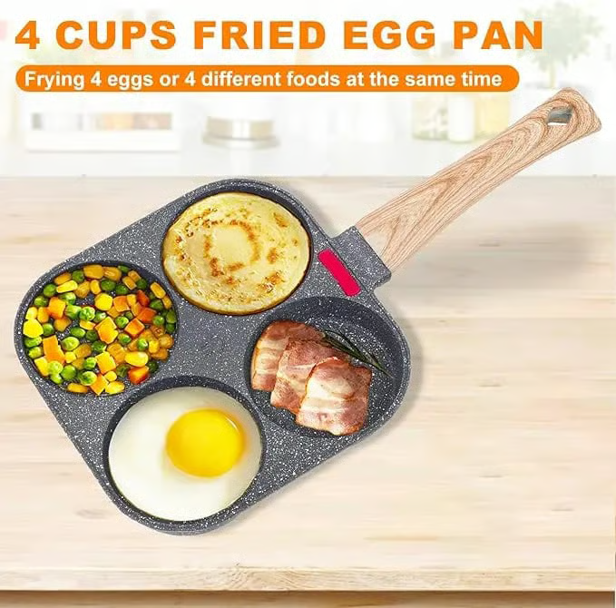 4-Hole Non-Stick Egg Frying Pan