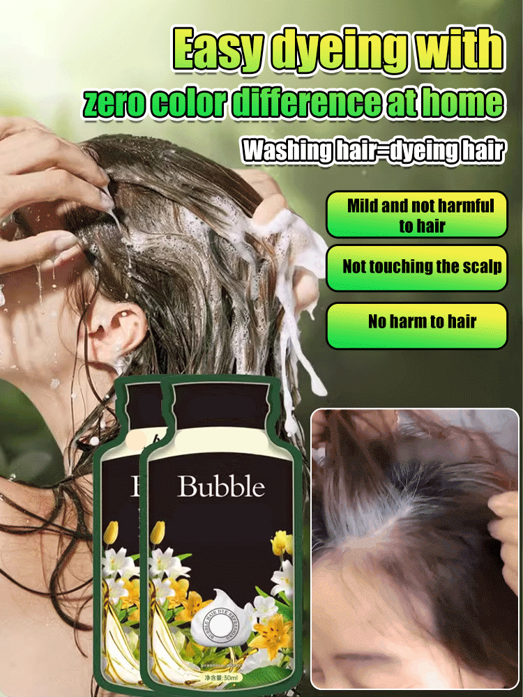 20 Minute Easy Hair Dyeing • Plant Extract Bubble Dyeing