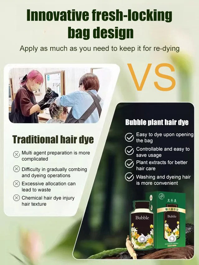 20 Minute Easy Hair Dyeing • Plant Extract Bubble Dyeing